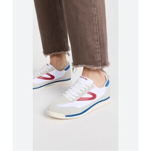 NWT Tretorn Rawlins 2.0 Sneakers Retro Red White Blue Women’s Size 8.5